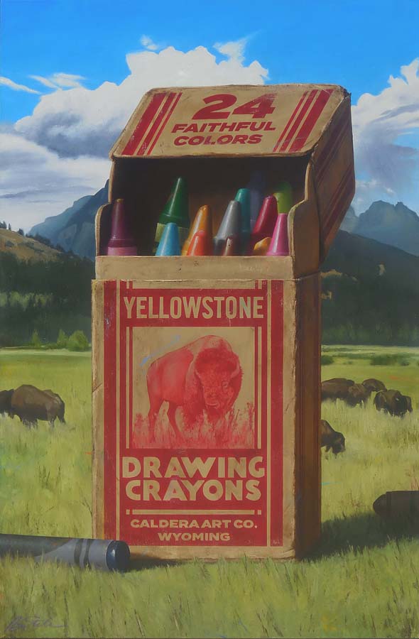 Image of Yellowstone Crayons by Ben Steele