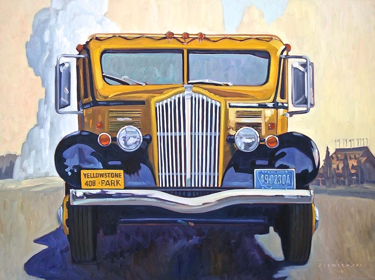 Image of The Yellowstone Bus by Dennis Ziemienski