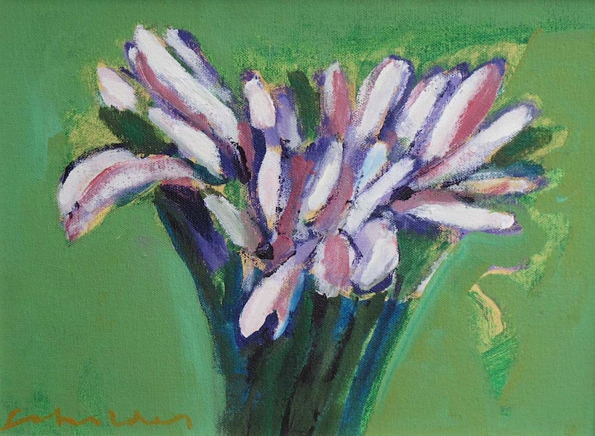 Image of Flowers on Green, 2003 by Fritz Scholder