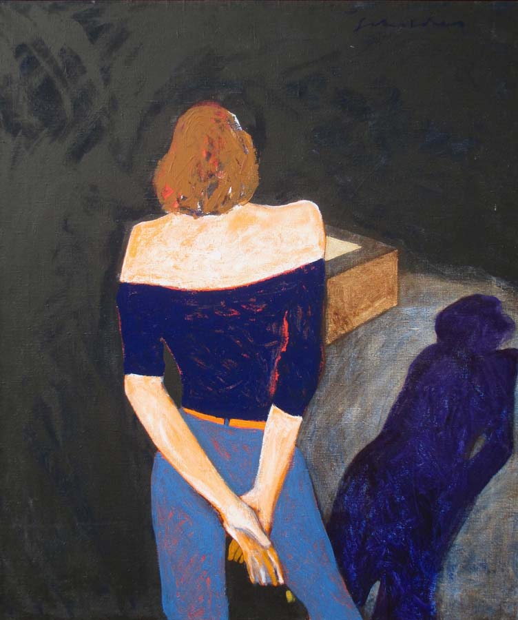 Image of Mystery Woman with Shadow, 1989 by Fritz Scholder