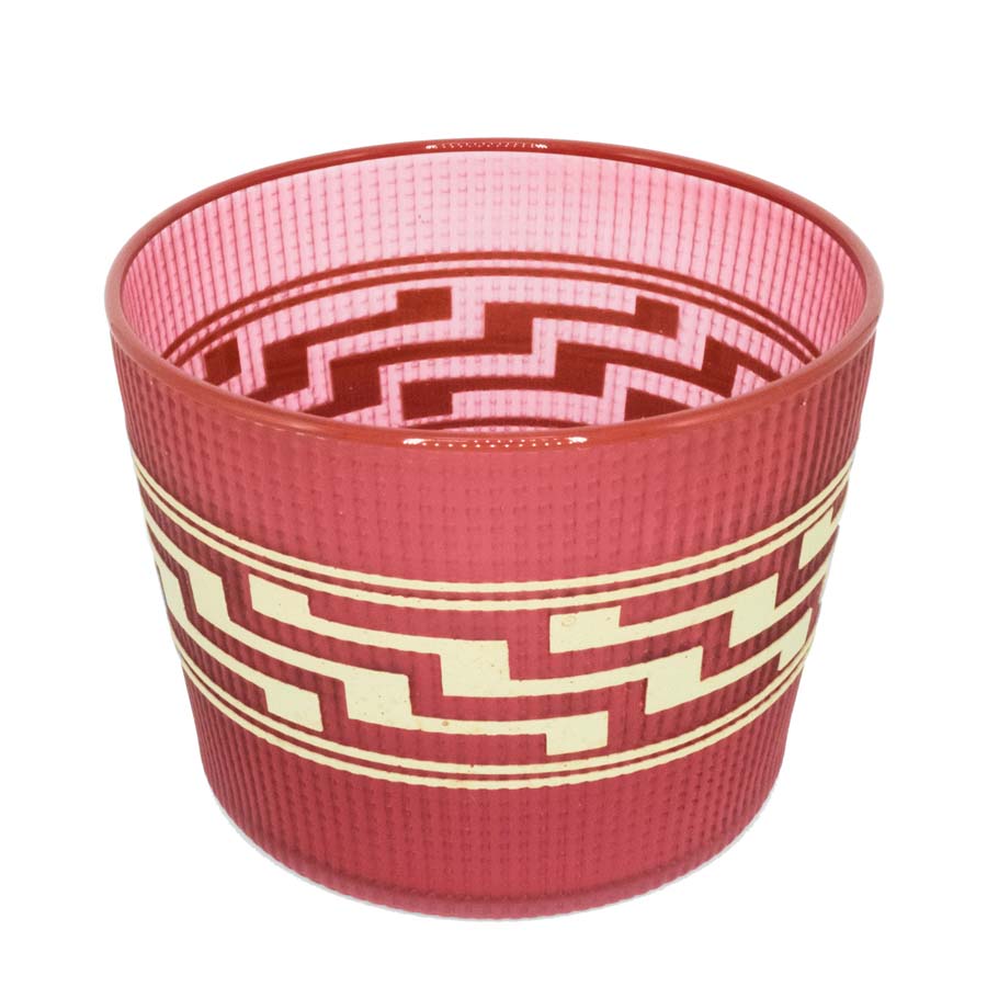 Image of Tlingit Berry Basket- #B18-136 Salmon/Red by Preston Singletary