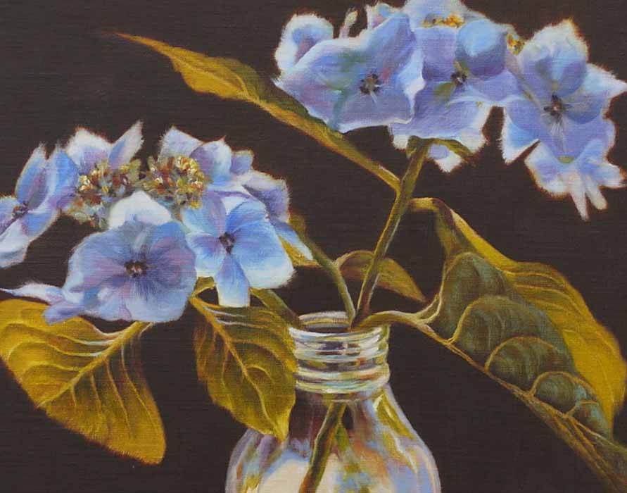 Image of Blue Hydrangeas by Kathrine Lemke Waste