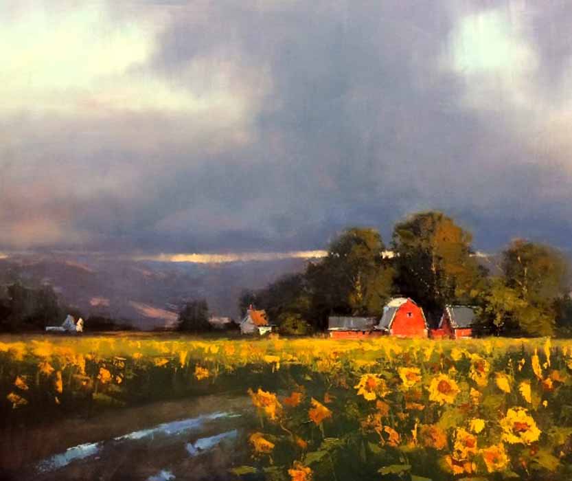 Image of Cloudy with a Chance of Sunflowers by Romona Youngquist