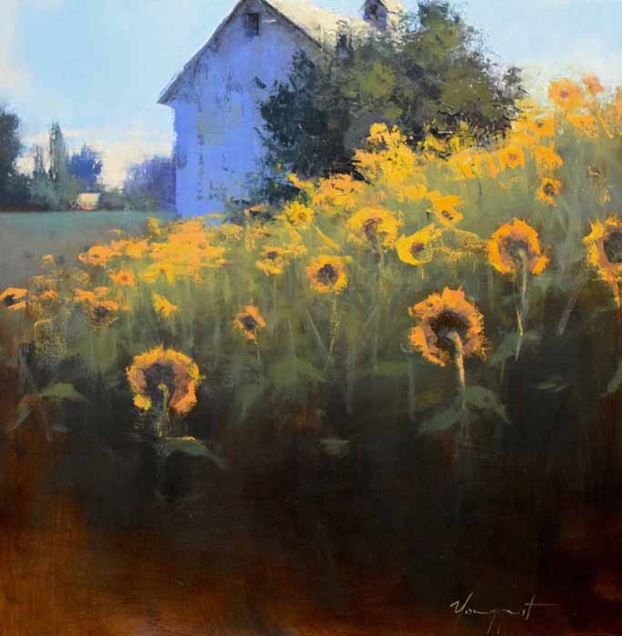 Image of Sunflowers Facing East by Romona Youngquist