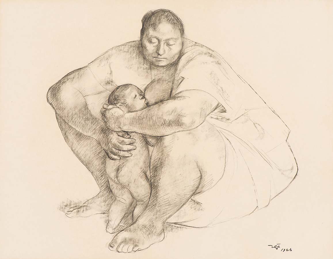 Image of Untitled (Mother and Child) by Francisco Zuniga