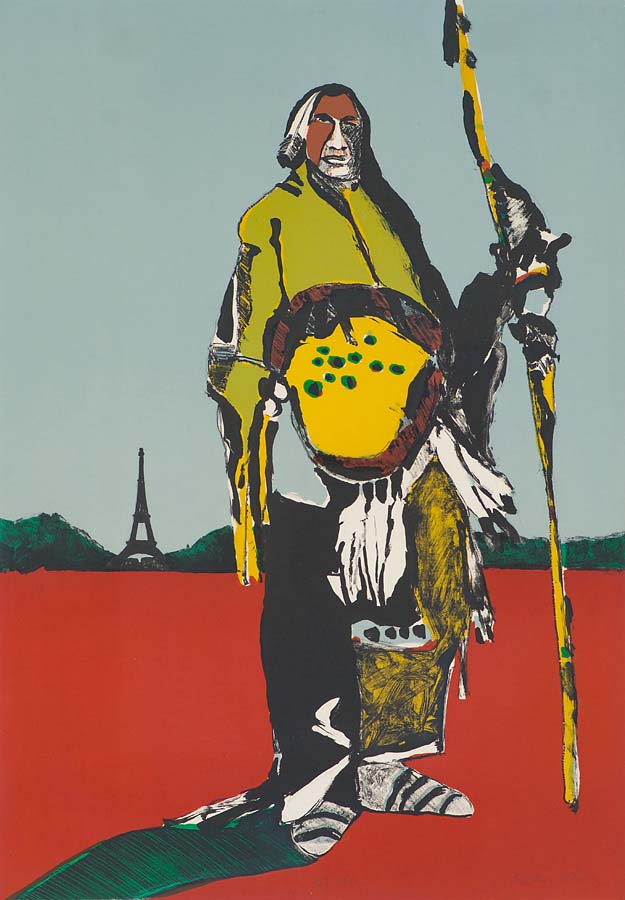 Image of Indian in Paris by Fritz Scholder