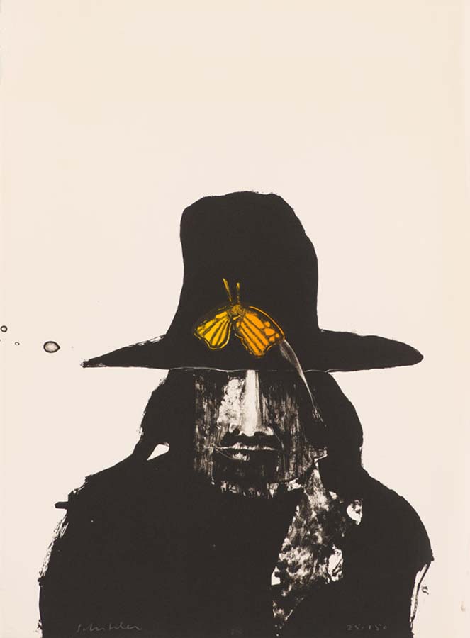 Image of Indian With Butterfly by Fritz Scholder