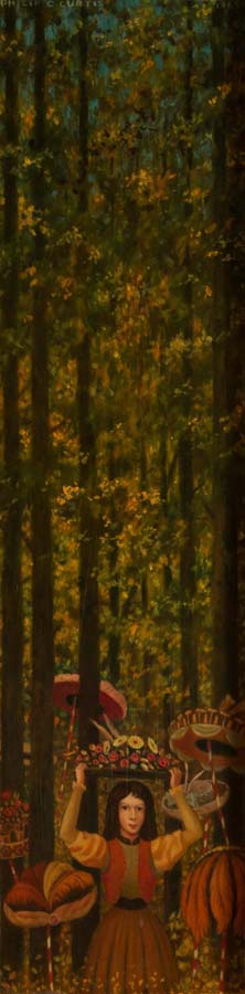 Image of Girl in Forest by Philip Campbell Curtis