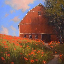 Image of Barn in Summer by Romona Youngquist