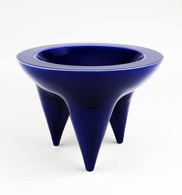 Image of Blue Flat Top Bowl by Eric Boos