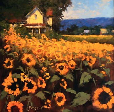 Image of Sunflower Morning by Romona Youngquist