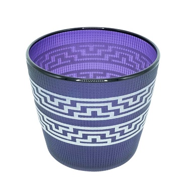 Image of Tlingit Berry Basket- #B19-48 Purple/Midnight by Preston Singletary