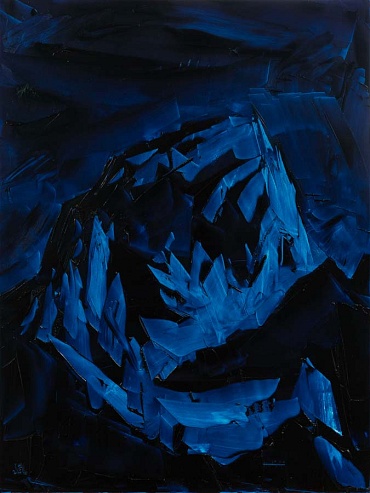 Image of Grand Teton, ROYGBIV #3, Indigo (Prussian blue) by Jivan Lee