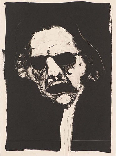 Image of Screaming Artist by Fritz Scholder