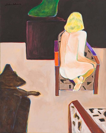 Image of Woman with Alligator by Fritz Scholder