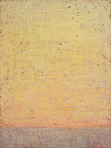 Image of Sunset Sky with Gathering Ravens by David Grossmann