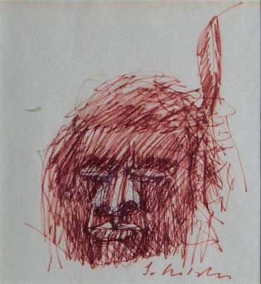 Image of Indian B by Fritz Scholder