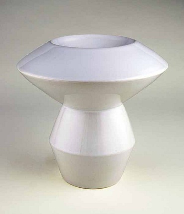 Image of White Geometric Bowl by Eric Boos