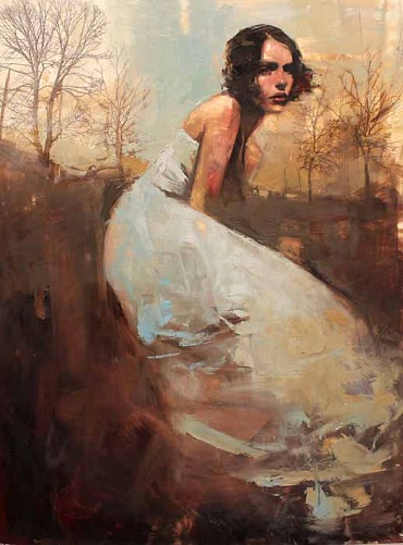 Image of Sticks & Blue Dress by Michael Carson