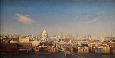 Image of St. Paul's Cathedral, London (view from Tate Museum)   by Brad Aldridge