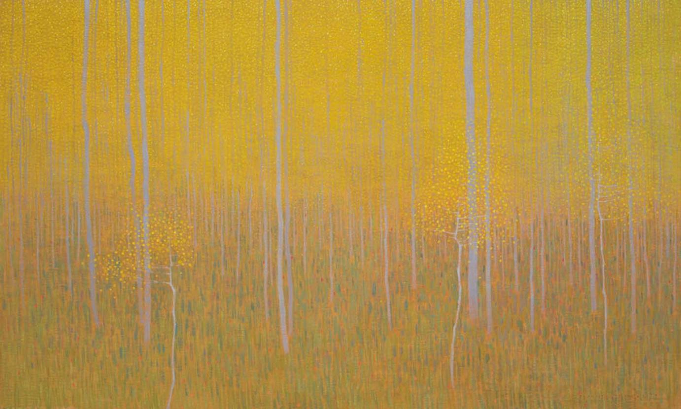 Image of Yellow Aspen Patterns by David Grossmann