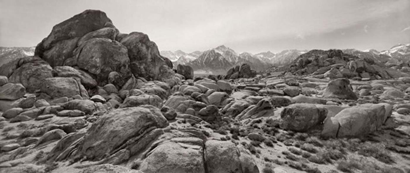 Image of Alabama Hills and Sierra Nevada, CA by Jay Dusard