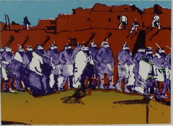 Dancers at Zuni ed.118/150 by Fritz Scholder