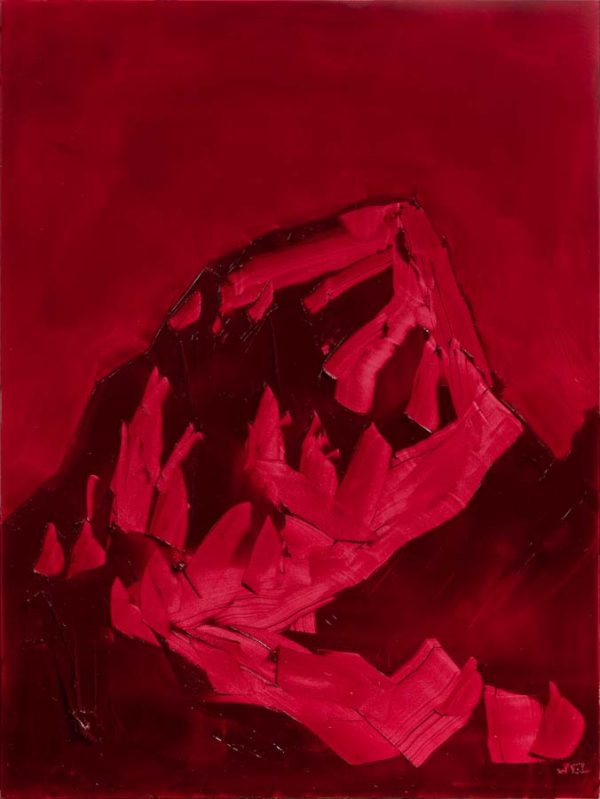 Grand Teton, ROYGBIV #2, Red (alizarin permanent) by Jivan Lee