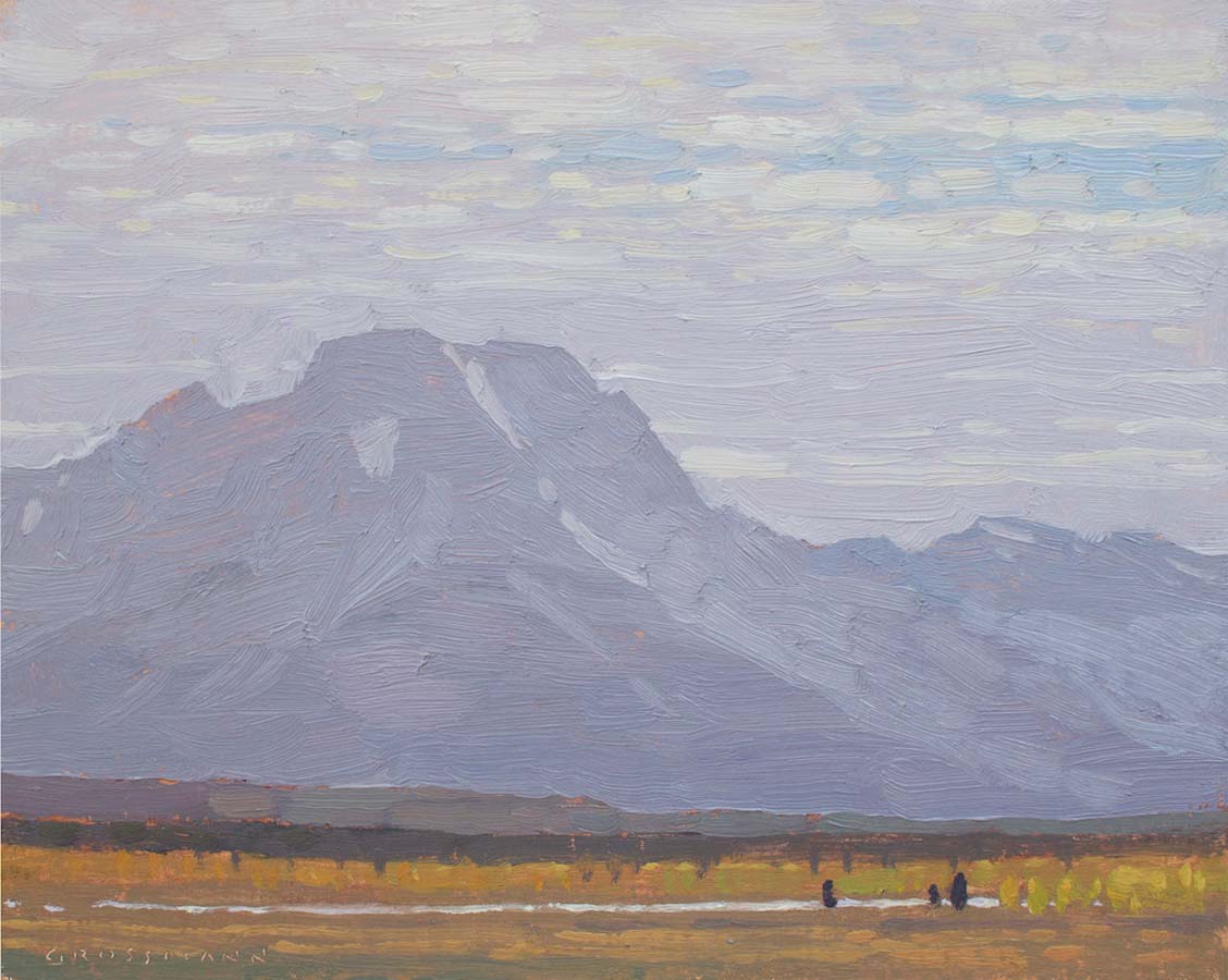 Image of Mount Moran in September by David Grossmann