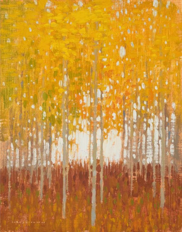 Sky Patches and Yellow Leaves by David Grossmann