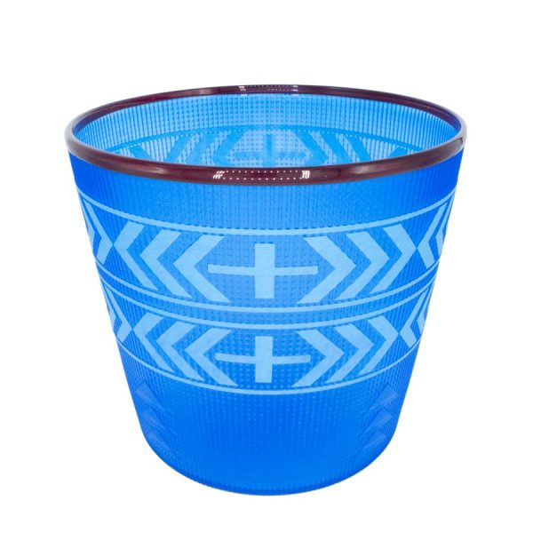 Tlingit Shelf Basket- #B18-132 Blue/Ruby by Preston Singletary