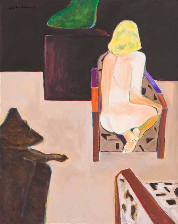 Woman with Alligator by Fritz Scholder
