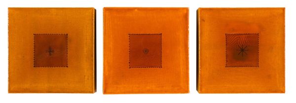 Yellow Icon I (triptych) by Quim Bove